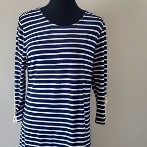 Navy & White Stripped Spring/Summer T-shirt Dress